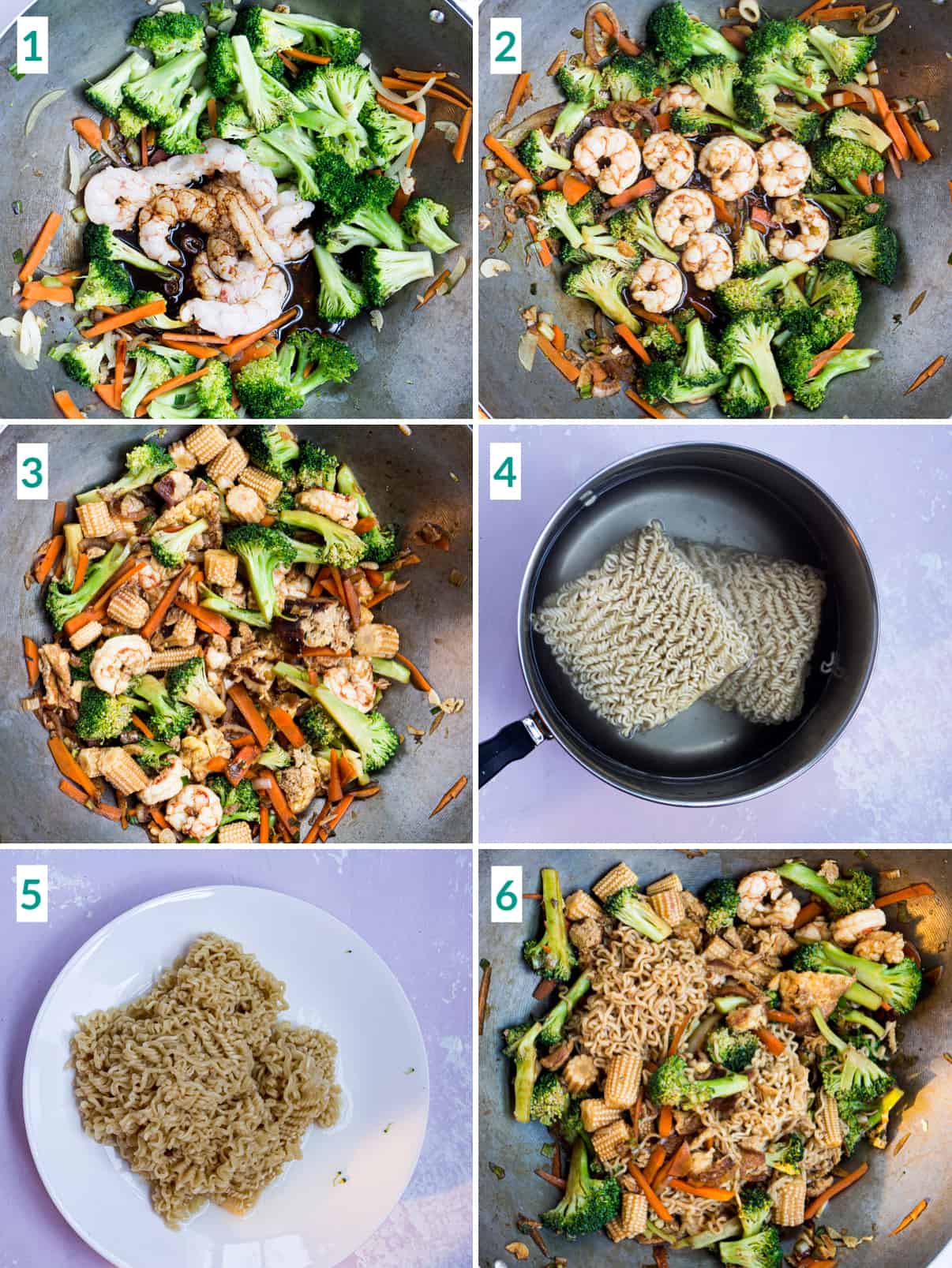 Turn Ramen Into A Full Meal With This Shrimp Eggs Veggie Stir Fry