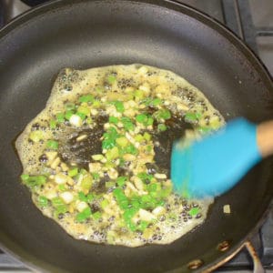 King Trumpet Mushrooms and Scrambled Eggs