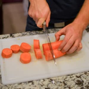 Chop the carrots picture