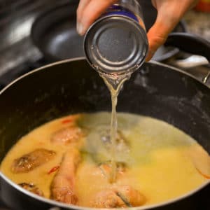 Add the chicken broth