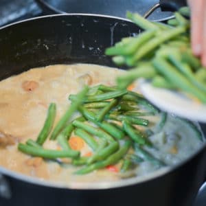 add the green beans